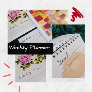 ESTAR'S WEEKLY PLANNER PAD UNDATED | A4 | 54 pages | Floral Bible Verses Minimalist | Notebook