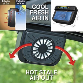 Air Vent Radiator Cooler Solar Powered Fan Auto Car