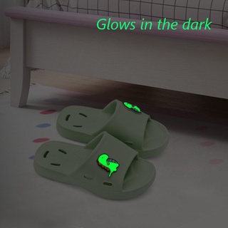 mainit na pagbebenta Cartoon Kids Slippers Glow in the Dark Kids Bedroom Non-Slip Slippers Dinosau