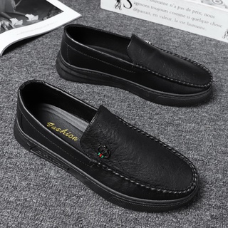 【Hot sale】Men Summer Slip-On Loafer Shoes Driving PU-Leather Lazy Shoes i6ZT