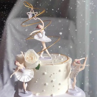 Ballerina Ballet Girl Cake Topper Toy Figure