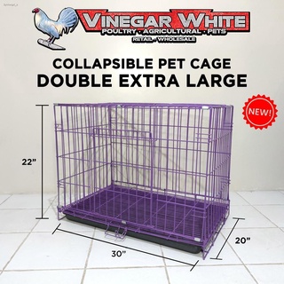 ♗Heavy Duty Pet Cage Collapsible Dog Cat Rabbit Puppy Folding Crate Medium Large XL XXL Poop Tray (5)