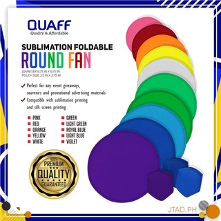 【Ready Stock】▩▽☼(100pcs / bundle) Full Color & Rim Color Round Fan for Sublimation / Silk Screen Pri