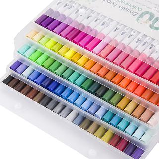 12/24/36/48/60/80/100 Colors Set Watercolour Brush Art Markers Pens Colouring Pen Fineliner (1)