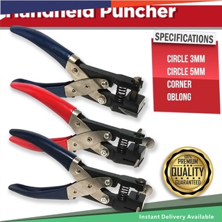 ID Puncher , Handheld Single Puncher Metal Body || Corner Puncher , Circle Puncher , Oblong Puncher