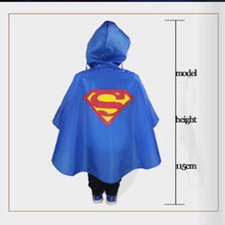 ❍Huixin super hero kids rain coat poncho for children