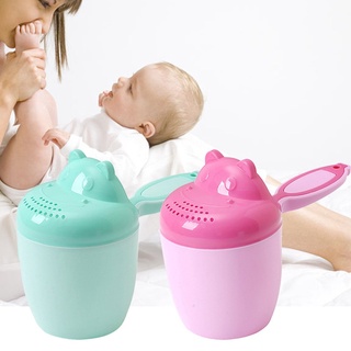 4in1 Cute Cartoon Baby Bath Caps Toddle Shampoo Cup Children Bathing Bailer Baby Shower