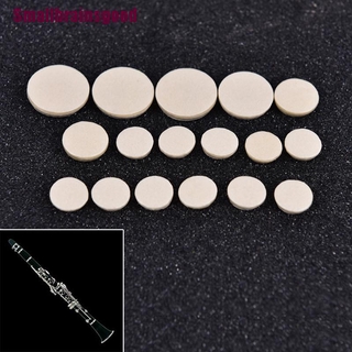 Sdph 17PCS Clarinet key Pads White Musical Woodwind Wind Music Instrument Replacement Super