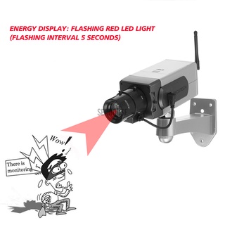 ABS Dummy Camera Security CCTV Surveillance With Flashing Red LED Light