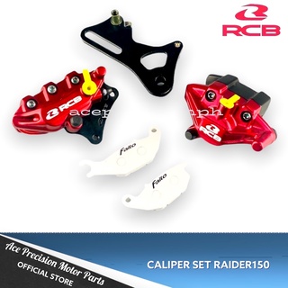 ✅ RCB BRAKE CALIPER S-SERIES FRONT & REAR for RAIDER150 Fi & Carb w/FREE FAITO DISC PAD