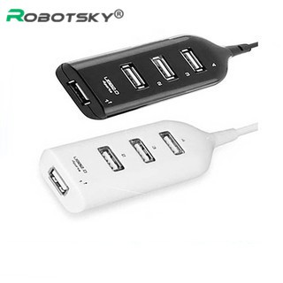 ROBOTSKY Hub 1M Black 4 Port USB 2.0 Multi Smart Expansion Splitter