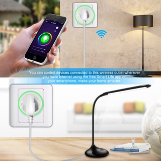 Smart Wifi Socket With RGB LED Scene Light Indicator Wireless Wifi Mobile Phone Timer Switch Control Smart Home (5)