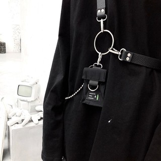 super fashion cool chest bag 2020 new suit shirt Korean chain ins retro belt accessories fashion (2)
