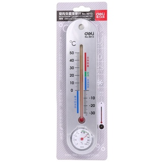 Deli Thermometer Indoor Thermometer Moisture Meter Household Thermometer Hanging Baby Children Therm