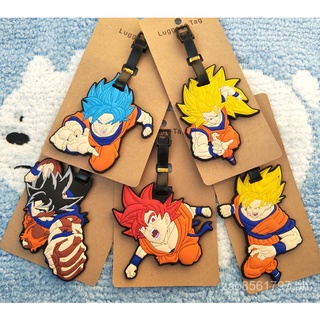 Japanese Anime Dragon Ball Luggage Tag PVCSoft Plastic Cartoon Luggage Pendant Travel Consignment Lu