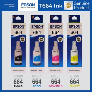 Epson 664 Black Cyan Magenta Yellow Original Ink One Set L120 L110 L200 L210 L300 L310 Other LSeries