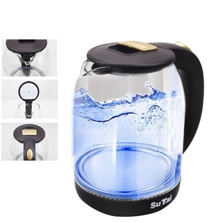 electric kettle۩✹Cordless Glass Fast Hot Boiling Water Electric K