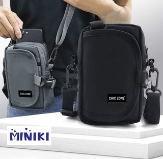 Ready Stock MINIKI Multifunctional Messenger Small Bag Mobile Phone Bag Outdoor Sports Bag Unisex 6.5 Inch