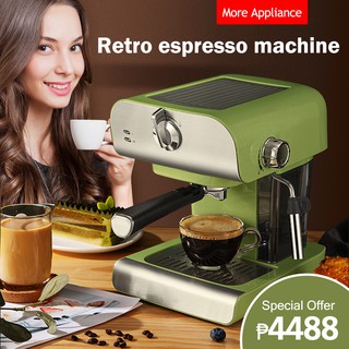 Coffee machine Semi-automatic coffee machine Espresso machine Large capacity water tank Easy