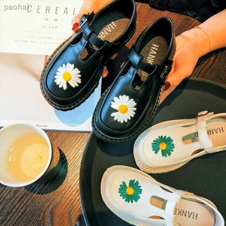 Girls princess shoes 2021 new children s leather shoes black single shoes fashion show shoes spring and summer little girl peas shoes