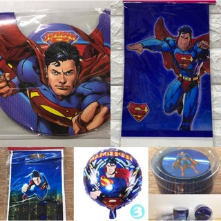 Agar.shop Superman Partyneeds Themed Superman Collection Boys Birthday Party (1)