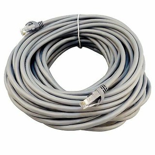 RJ45 CAT6 Network LAN Cable Ethernet UTP Cable Grey- 30M