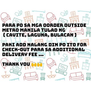additional shipping fee for outside metro manila