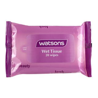 Watsons Violet Wet Tissue 20 Sheets