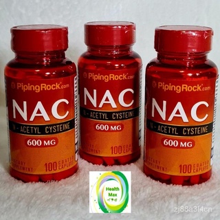 Piping Rock NAC ( N-Acetyl Cysteine) 600mg 100 capsules