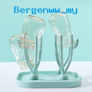 Bergenww_my Drying Rack Large Capacity Space Saving PP BPA Free Safe Baby Bottle Dryer for Home