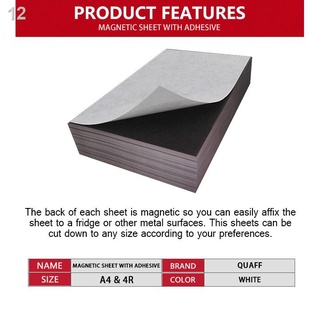 ◈ஐ(5 sheets) 4r Size Magnetic Sheets with Adhesive / sticker , Photobooth Material