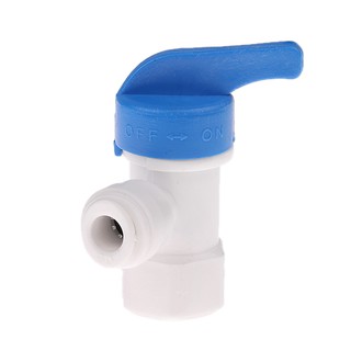 Plastic 1/4 "OD Tube Ball Valve Quick Connect Straight Fitting for RO Water