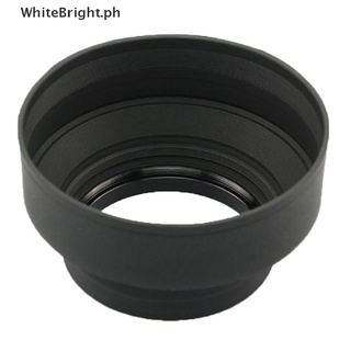【WhiteBright.ph】 Collapsible 3 Stage Rubber Lens Hood Sun Shade For Camera .