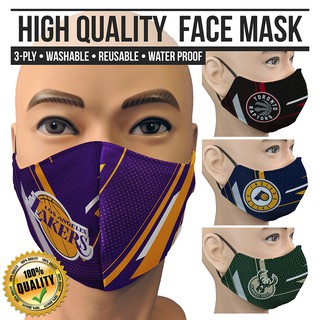 Basketball Face Mask 2nd Teams Fashionable (3-ply / comfortable / washable)