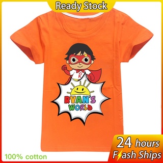 100% Cotton 2020 Summer Children's T-shirt Ryan Toys Review New Pattern Printing Children Short-sleeved T Shirt Boys Tee Shirt Tops Kids Cartoon T Shirts