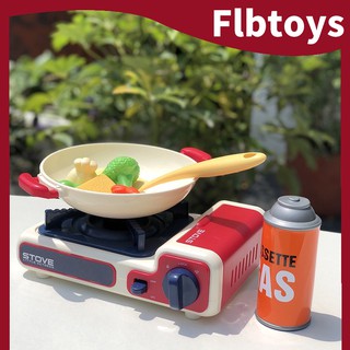 【Ready Stock】Flbtoys Simulation Cassette Gas Stove Kitchen Play House Toys Boy and Girl Cooking and Cooking Educational Toys