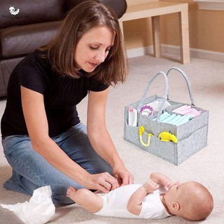 baby wipes☇❧♝Baby Diaper Caddy Nursery Wipes Storage Bag Portable Basket Nappy Organizer