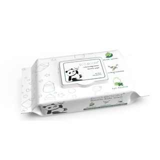 ECO BOOM Eco Friendly 100% Biodegradable Bamboo Water Wipes 60 sheets