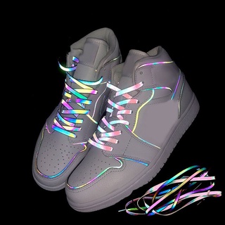 AL Reflective Shoe Laces Boot Lace Shoelaces Shoe Accessories Casual Sneaker Running Sport Bootlaces Unisex Shoes Rope Shoelaces