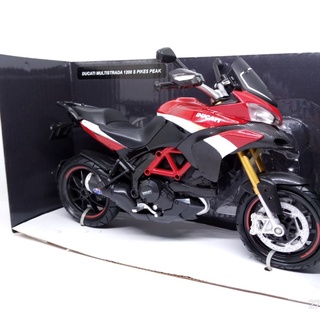 Ducati Multistrada 1200 S Pikes Peak Sport Motorcycle Model Diecast Toy