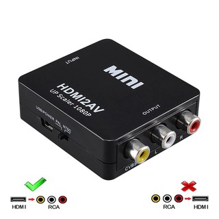 HDMI to AV Converter Box HDMI to RCA AV/CVSB L/R 1080P Video (1)