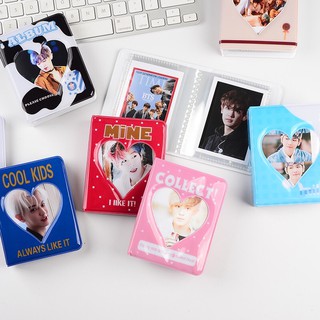 Ins Style 3inch Mini Photo Album PVC Photo Sleeves Small Cards Photocards Photo Collection (9)