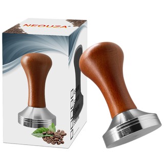 Mga paninda✙㍿NEOUZA Coffee Machine Espresso Tamper 51mm Barista Coffee Powder Bean Press Wooden Hand