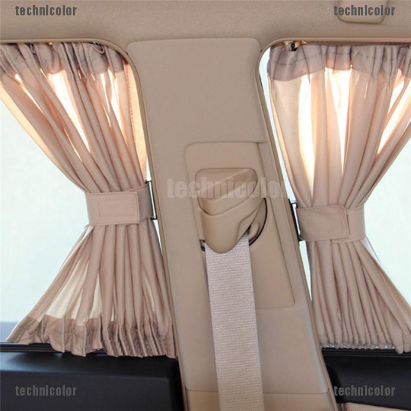 2x50S Aluminum Windowshade Curtain Car Side Window Sunshade