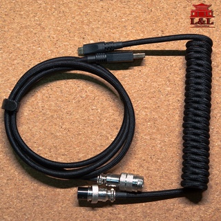 Coiled Cable for Mechanical Keyboard Custom Coiled Cable Wire USB Type C Charger For Keychron