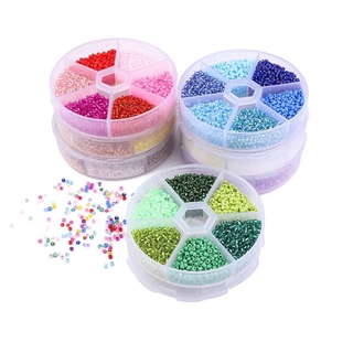 3900Pcs Glass Seed Beads 2mm Spacer Beads Mixed Color Bead for Jewelry Making