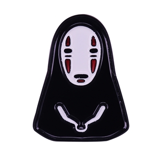 Spirited Away No Face Badge Studio Ghibli Ghost Cool Pins Anime Fans Perfect Collection