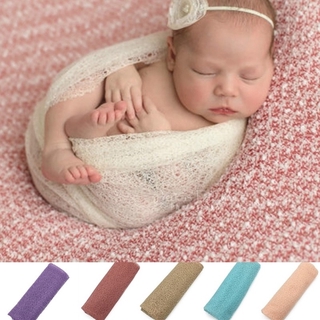 Newborn Baby Hollow Out Wraps Blanket Solid Sleeping Posing Swaddle Cover for Photography