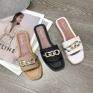 【Queen】Womens Designer Summer Slippers New Quality Fashion Korean Style shoes