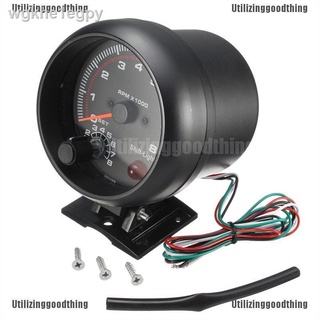 ✌♙Utilizinggood❄ 3.75'' Universal Car Tachometer Tacho Gauge Meter Led Shift Light 0-8000 Rpm